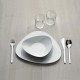 Set of 6 Flat Plates - Colombina Collection White - Alessi ALESSI ALESFM10/1
