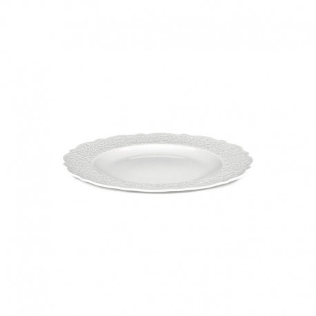 Conjunto de 4 Pratos Rasos - Dressed Branco - Alessi ALESSI ALESMW01/1