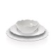 Conjunto de 4 Pratos Rasos - Dressed Branco - Alessi ALESSI ALESMW01/1