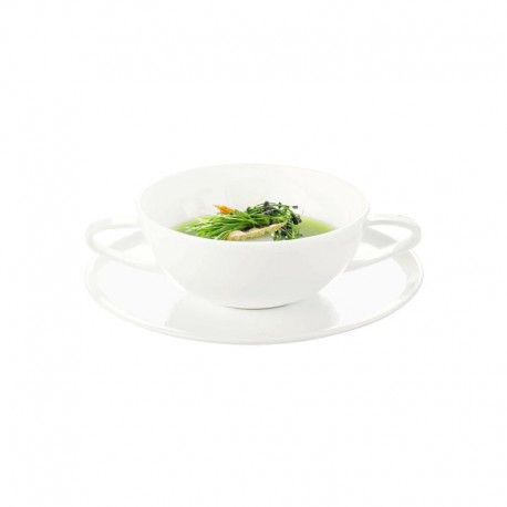 ASA Selection à Table Soup Cup with 2 Handle With Saucer Bone China 300ml 