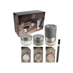 Salt Bar Salt Mill with 3 Jars - Maestro Graphite - Peugeot Saveurs PEUGEOT SAVEURS PG46996
