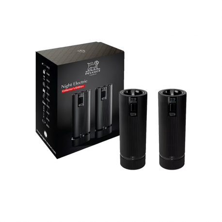 Moinhos Sal e Pimenta Elétrico 15cm Preto Mate - Night Electric - Peugeot Saveurs PEUGEOT SAVEURS PG4329200