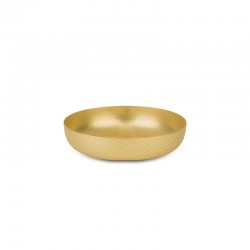 Round Basket In Brass With Relief Ø21Cm Gold - Alessi