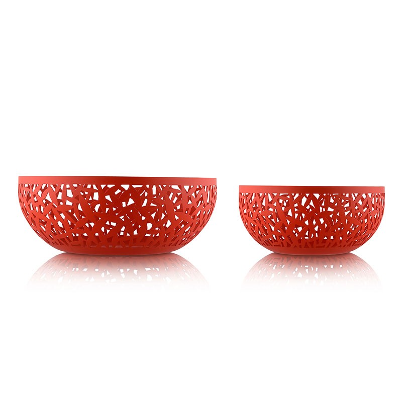 Open-Work Fruit Bowl Ø29Cm - Cactus! Red - Alessi