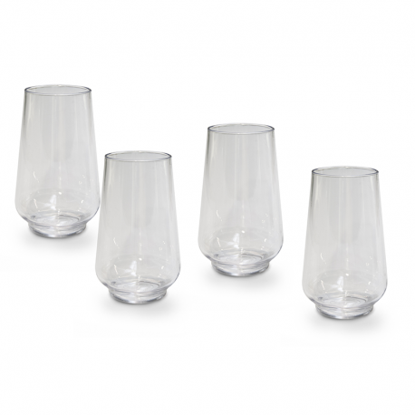 Conjunto de 4 Copos Altos 550ml Transparente - Pangea - Omada OMADA OMM5544AI