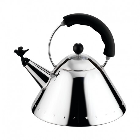 Kettle Small Bird-Shaped Whistle Black - Alessi ALESSI ALES9093B