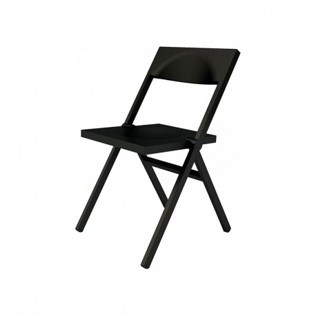 Folding and Stackable Chair Black – Piana - Alessi ALESSI ALESASPN9017