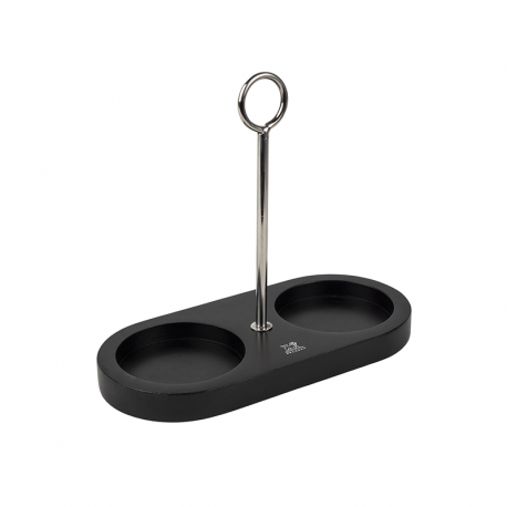 Bamboo Tray for Two Mills with Handle Black - Linea - Peugeot Saveurs PEUGEOT SAVEURS PG44565