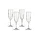 Conjunto de 4 Flutes Transparente - Diamond - Omada OMADA OMM5344TR