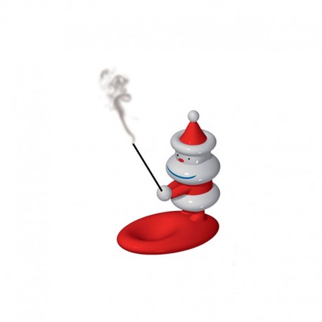 Figurine/Incense Burner - Natalincensino White And Red - A Di Alessi A DI ALESSI AALEAMGI20