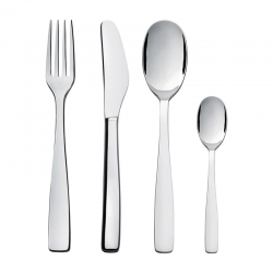 16-Piece Cutlery Set - Knifeforkspoon Steel - Alessi