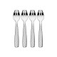 Conjunto de 4 Garfos para Ostras e Moluscos - Colombina fish Prata - Alessi ALESSI ALESFM23/36S4