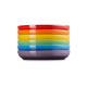 Set of 6 Rainbow Soup Plates 22cm - Coupe - Le Creuset LE CREUSET LC79356005218000