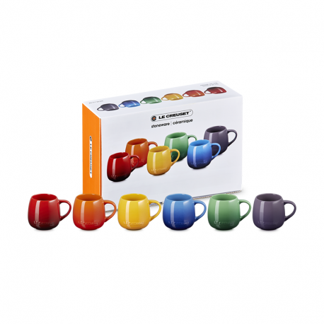Conjunto de 6 Chávenas 320ml Arco-Íris - Coupe - Le Creuset LE CREUSET LC89178005219003