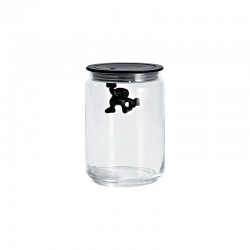 Kitchen Box with Hermetic Black 900ml - Gianni a little man holding on tight - A Di Alessi A DI ALESSI AALEAMDR05B
