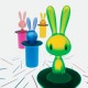 Toothpick Holder Yellow - Magic Bunny - A Di Alessi A DI ALESSI AALEASG16Y