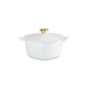 Heart Casserole 20cm White with Gold Knob - L'Amour - Le Creuset LE CREUSET LC21401200101454