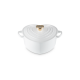 Cocotte Corazón 20cm Blanco con Pomo Dorado - L'Amour - Le Creuset LE CREUSET LC21401200101454