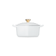 Heart Casserole 20cm White with Gold Knob - L'Amour - Le Creuset LE CREUSET LC21401200101454