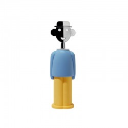 Corkscrew Light Blue - Alessandro M. Light Blue And Yellow - A Di Alessi