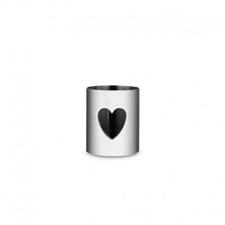 Open-work Napkin Ring Heart – Girotondo Steel - A Di Alessi A DI ALESSI AALEAKK10H