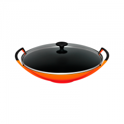 Wok com Tampa de Vidro 36cm Vulcânico - Collection - Le Creuset LE CREUSET LC25304360900460