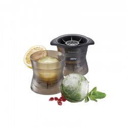 Juego 2 Moldes para Bola de Hielo - Globe Gris - Gefu