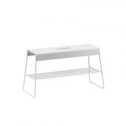 Bench With Shelf 45cm Soft Grey - A-Bench Outdoor - Zone Denmark