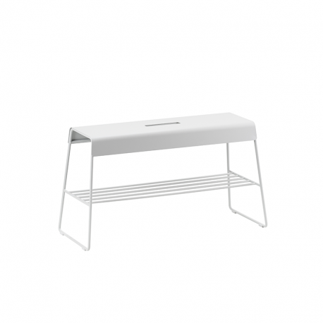 Taburete con Estantería 45cm Gris Claro - A-Bench Outdoor - Zone Denmark ZONE DENMARK BVZN24500