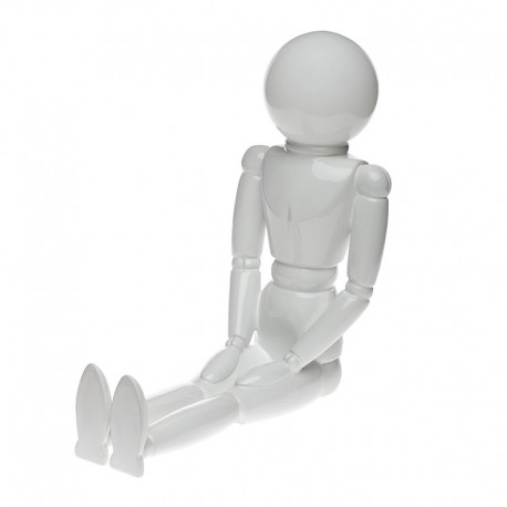 Candeeiro Boneco Articulado - Lampdoll Branco Brilhante - Byfly BYFLY BY0012