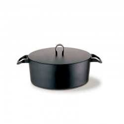 Tacho Cocotte Oval - La Cintura di Orione Preto - Officina Alessi OFFICINA ALESSI OALE90108