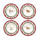 Set of 4 Dessert Plates 19cm - Magic Christmas Multicolored - Easy Life EASY LIFE ELR1100MNOE