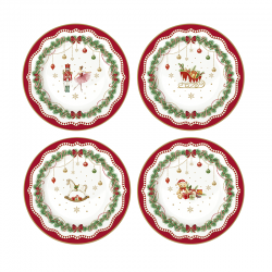 Juego de 4 Platos de Postre 19cm - Magic Christmas Multicolorido - Easy Life EASY LIFE ELR1100MNOE