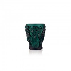 Crystal Intense Green Vase - Bacchantes - Lalique LALIQUE LQ10547700