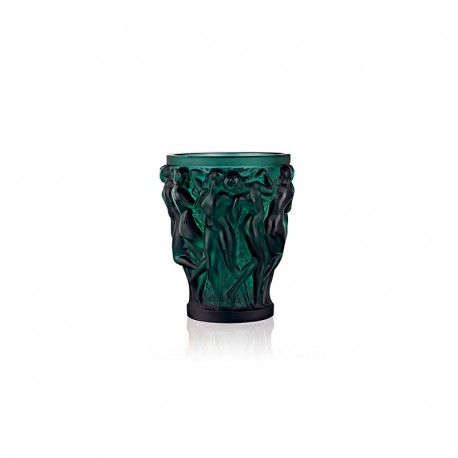 Crystal Intense Green Vase - Bacchantes - Lalique LALIQUE LQ10547700