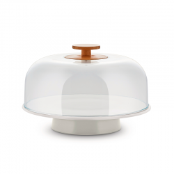 Plato para Tartas con Campanula Gris - Mattina - Alessi