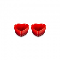 Set of 2 Heart Ramekins 300ml Cerise - L'Amour - Le Creuset LE CREUSET LC79082300600000
