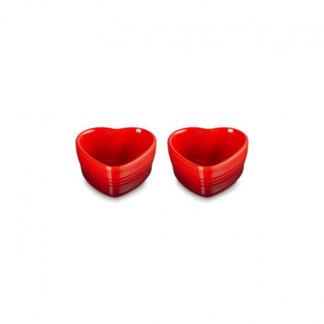 Set of 2 Heart Ramekins 300ml Cerise - L'Amour - Le Creuset LE CREUSET LC79082300600000