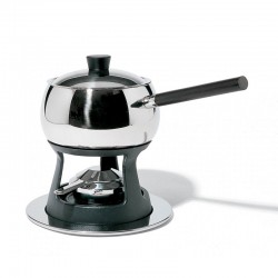 Conjunto de Fondue Bourguignonne - Mami Prateado E Preto - Alessi