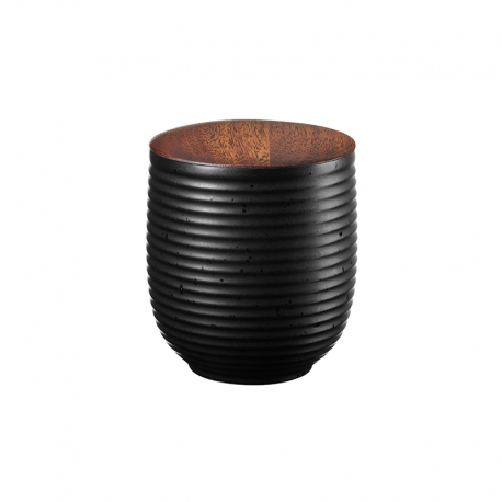Tea Jar Black With Wooden Lid 200ml - Japandi - Asa Selection ASA SELECTION ASA23730190