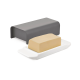 Butter Dish Dark Grey - Mattina - Alessi ALESSI ALESBG04DG