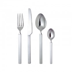 Servicio de Cubiertos con 24 Piezas - Dry Plata - Alessi ALESSI ALES4180S24