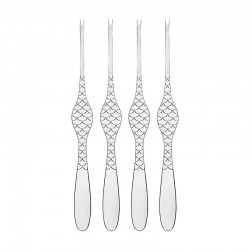 Conjunto de 4 Garfos para Marisco - Colombina fish Prata - Alessi ALESSI ALESFM23/43S4
