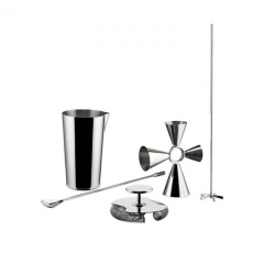 Juego para Bar 5 Piezas - Trending Box Plateado - Alessi