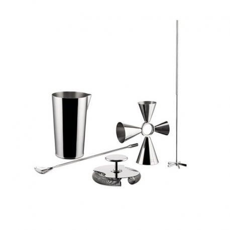 Conjunto para Bar 5 Peças - Trending Box Prateado - Alessi ALESSI ALESGIA25SET