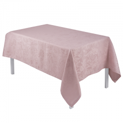 Toalha de Mesa 100% Linho Rosa 175x250cm - Tivoli - Le Jacquard Français