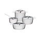 Tacho com Duas Pegas 16Cm - Pots And Pans Prata - A Di Alessi A DI ALESSI AALEAJM101/16