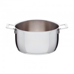 Casserole with Two Handles Ø24cm - Pots&Pans Steel - A Di Alessi A DI ALESSI AALEAJM101/24