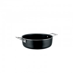 Tacho Baixo 24cm Preto - Pots&Pans - A Di Alessi