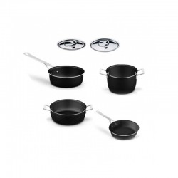 Conjunto de 6 Peças Preto - Pots&Pans - A Di Alessi